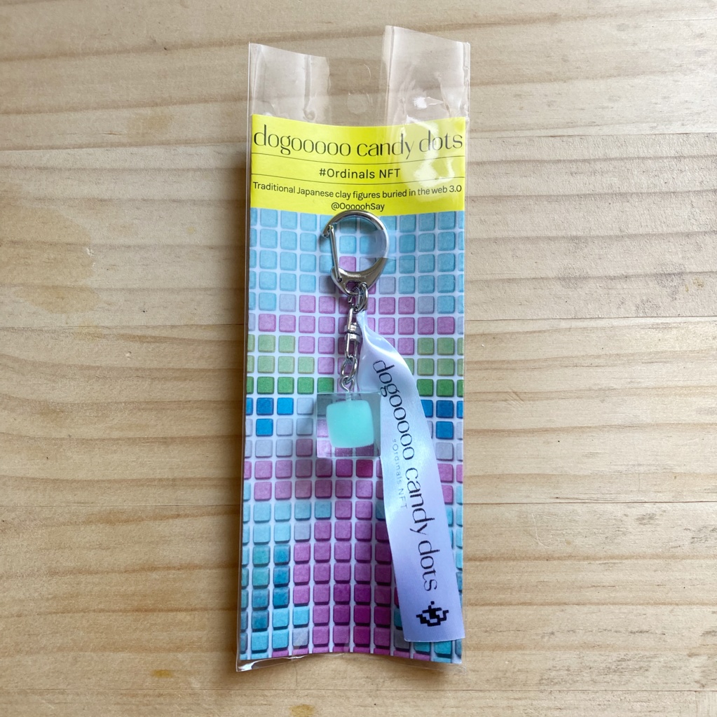 [dogooooo candy dots] key chain color :Mint