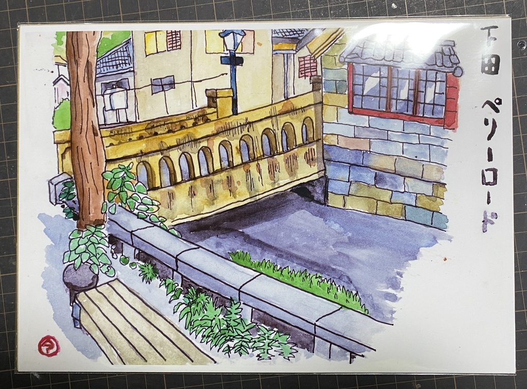 八枚組B5版複製原画「風景セレクション」(絵解き付き)