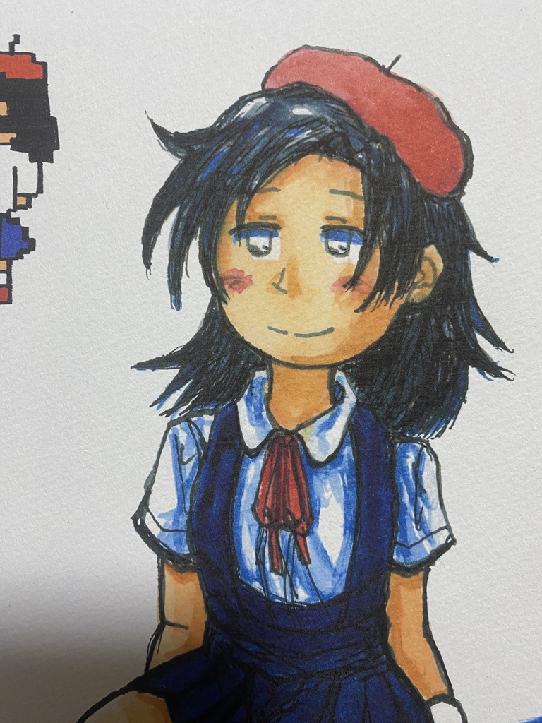 イラスト『ラッパ吹き・三条透子』B5サイズKMFG(匿名配送)