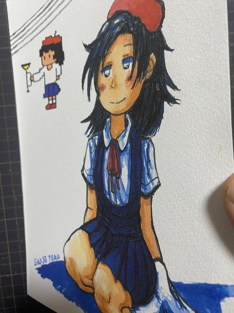 イラスト『ラッパ吹き・三条透子』B5サイズKMFG(匿名配送)