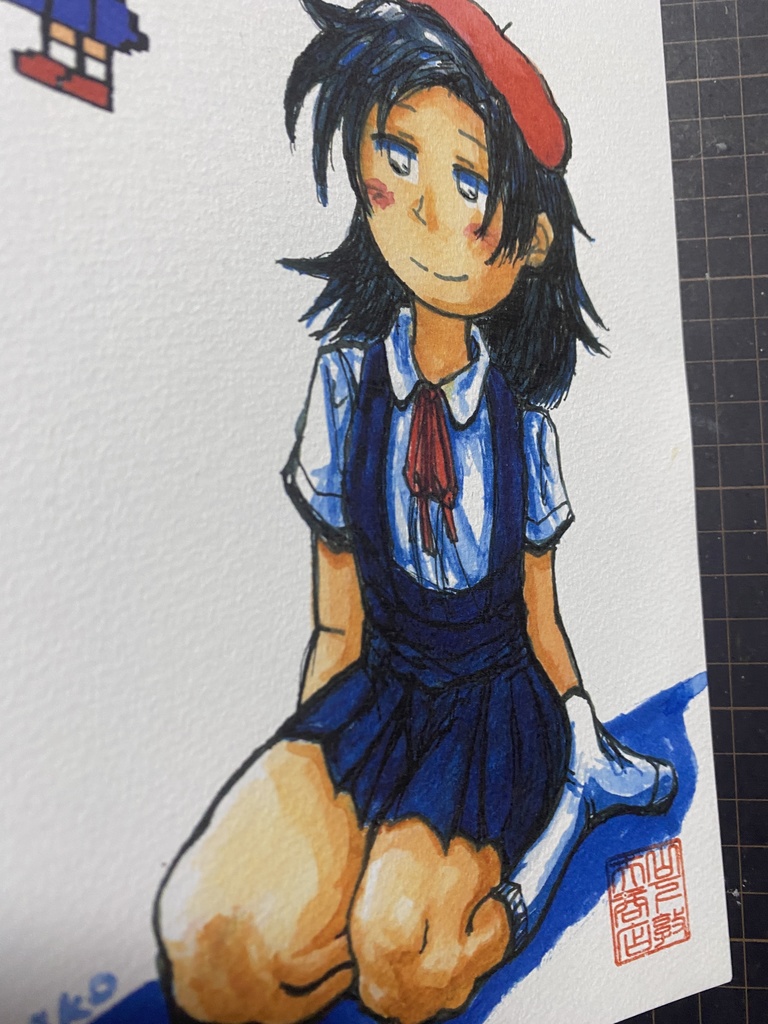 イラスト『ラッパ吹き・三条透子』B5サイズKMFG(匿名配送)