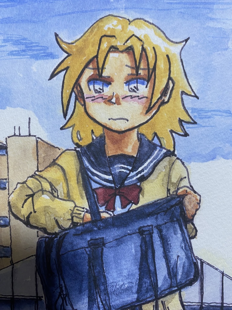 イラスト『北の街で・風丘智迅』B5サイズKMFG(匿名配送)