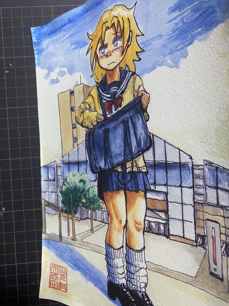 イラスト『北の街で・風丘智迅』B5サイズKMFG(匿名配送)