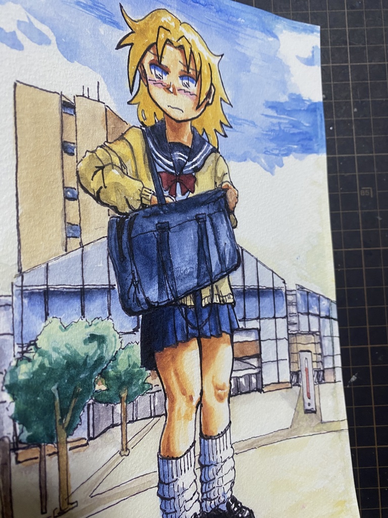 イラスト『北の街で・風丘智迅』B5サイズKMFG(匿名配送)