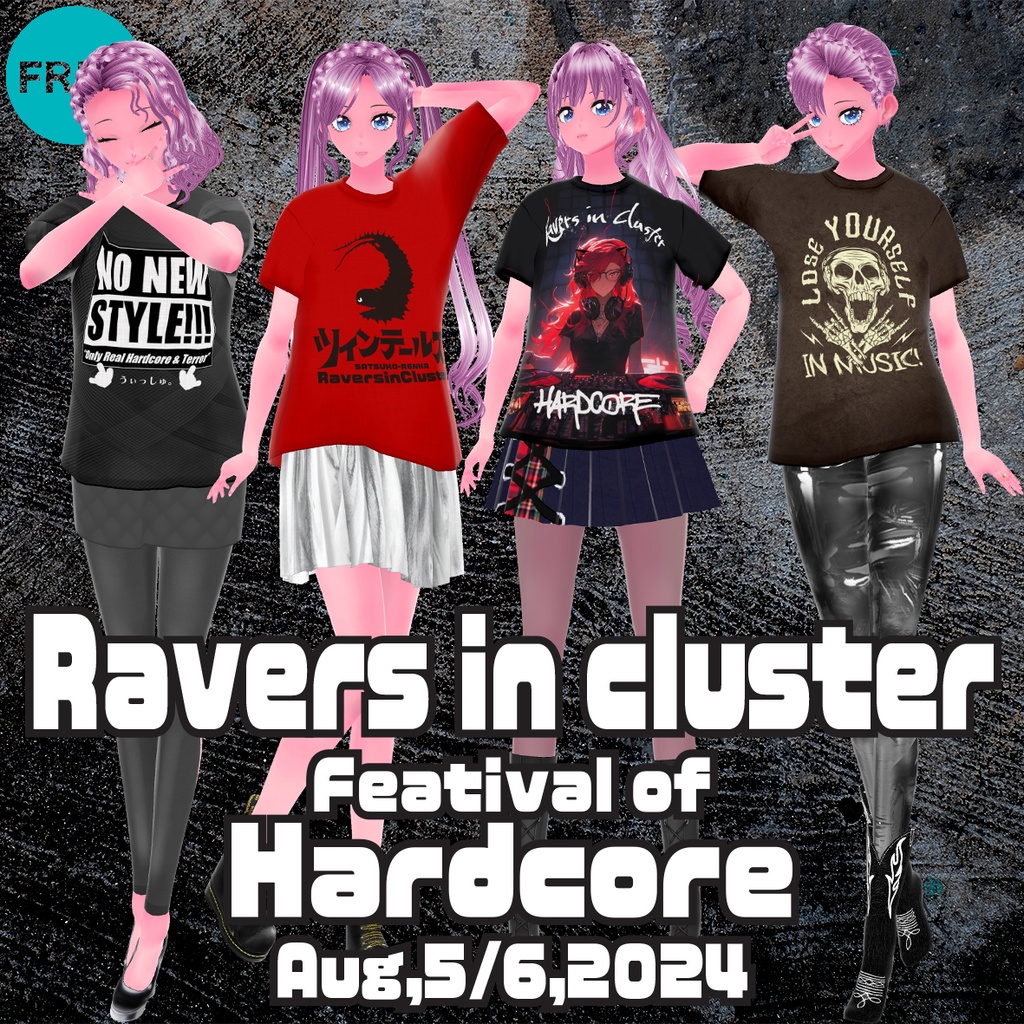 Ravers in Cluster 2024フェスTee