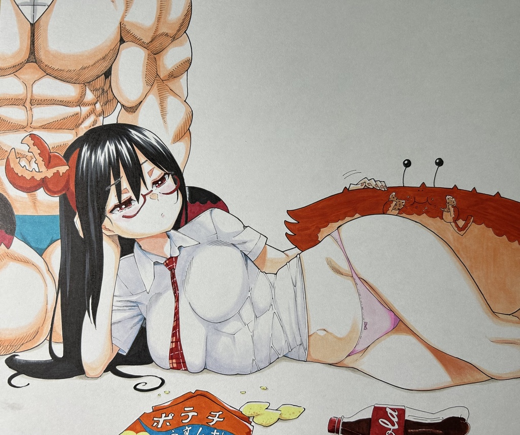 世界征服！！シュリンプキングダム　サイン色紙