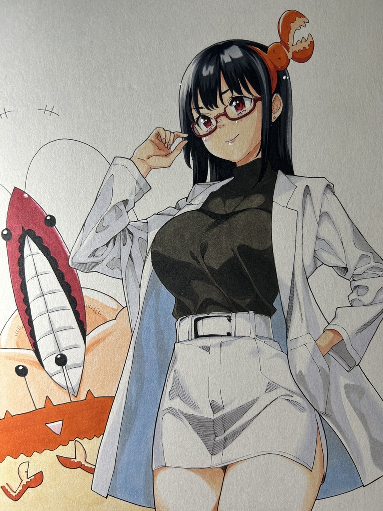 世界征服！シュリンプキングダム　サイン色紙