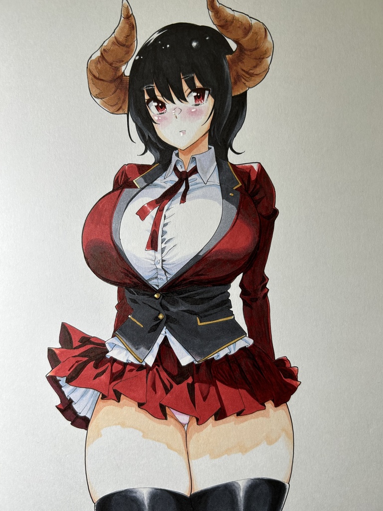 美乃さん　イラスト色紙