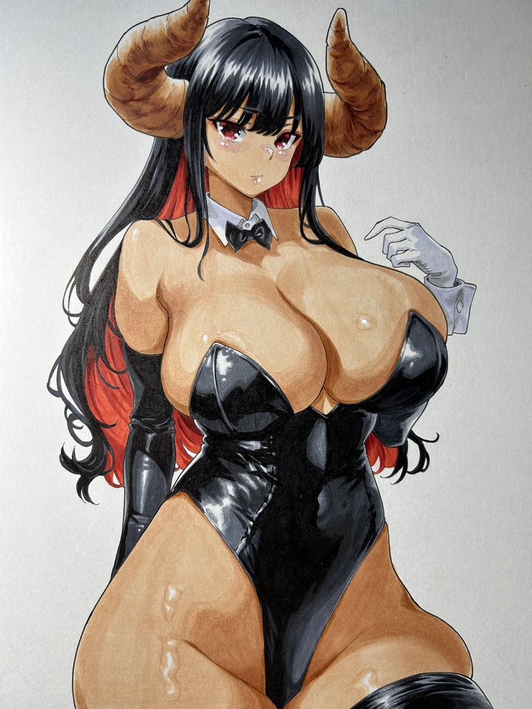 美乃さん　イラスト色紙🐮