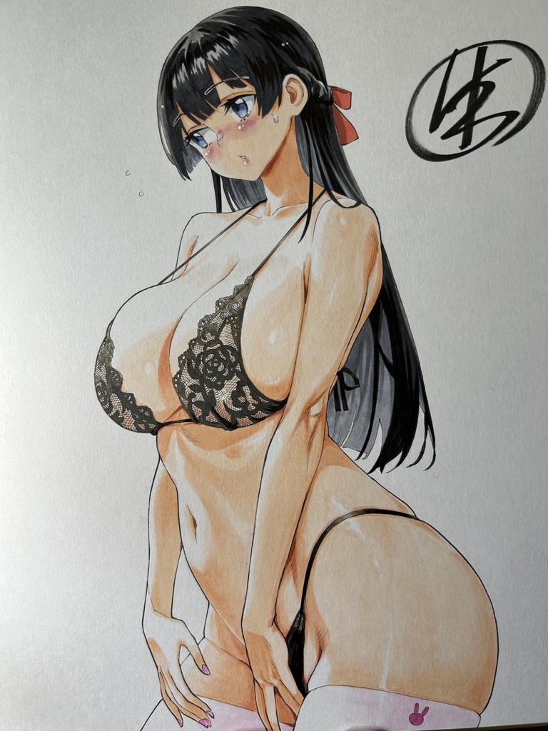 謎の清楚系委員長イラスト