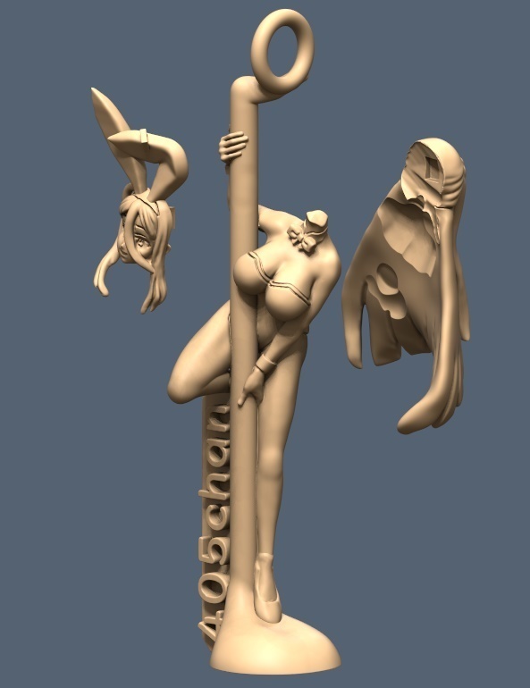 兎美ショーコさんポールフィギュア