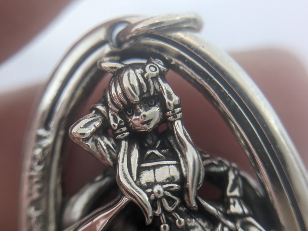 ゆかりさんフレームシルバーペンダント