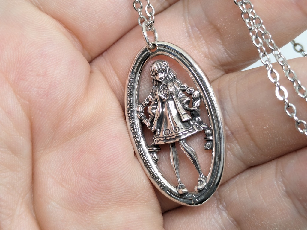 あかりちゃんフレームシルバーペンダント