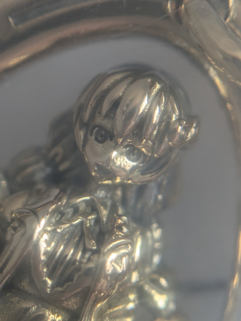 あかりちゃん18金フレームペンダント