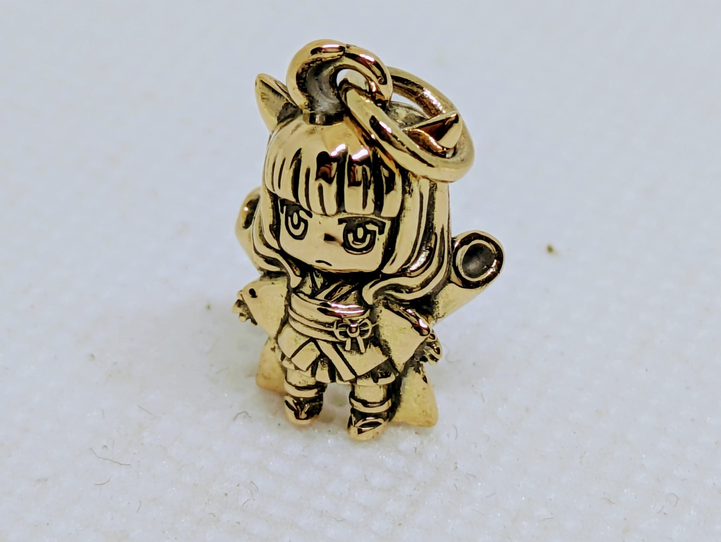 きりたん18金デフォルメペンダント