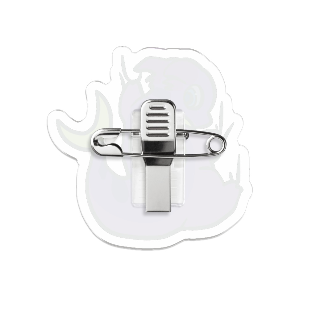 宵竜ちゃんしがみつきアクリルバッジ