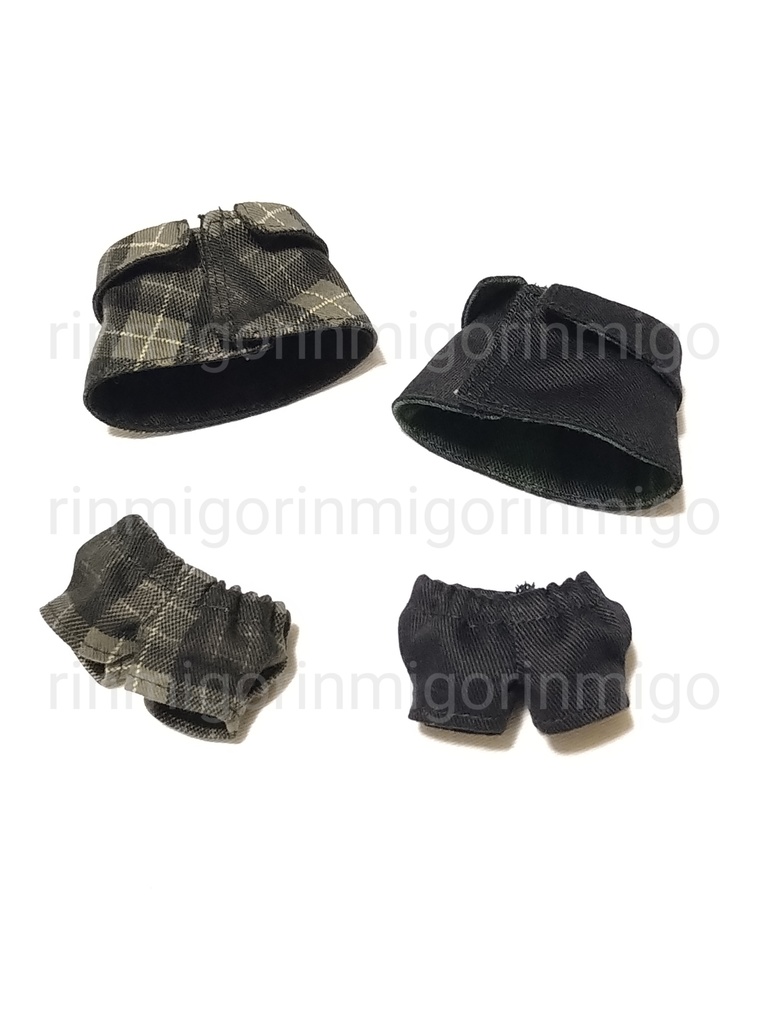 ぬいケープ＆タックパンツ