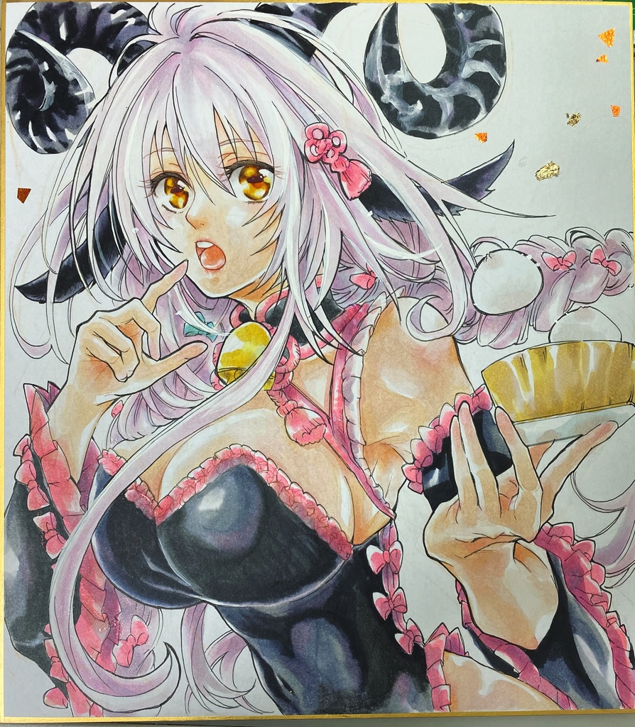 直筆イラスト 色紙 オリジナルＢ