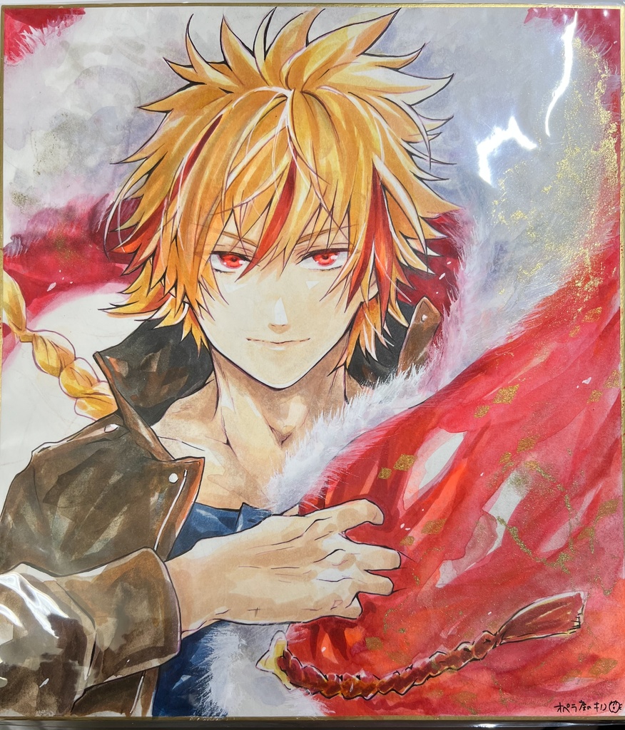 直筆イラスト_大色紙 fgo リチャード1世