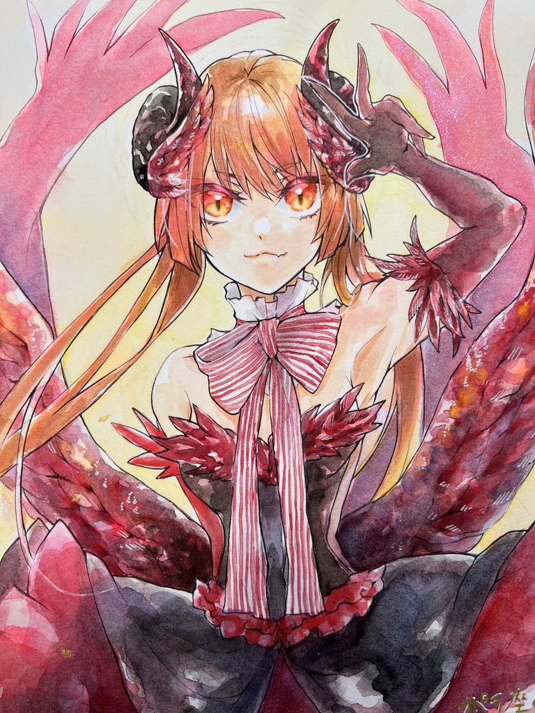 直筆原画イラスト_大色紙a