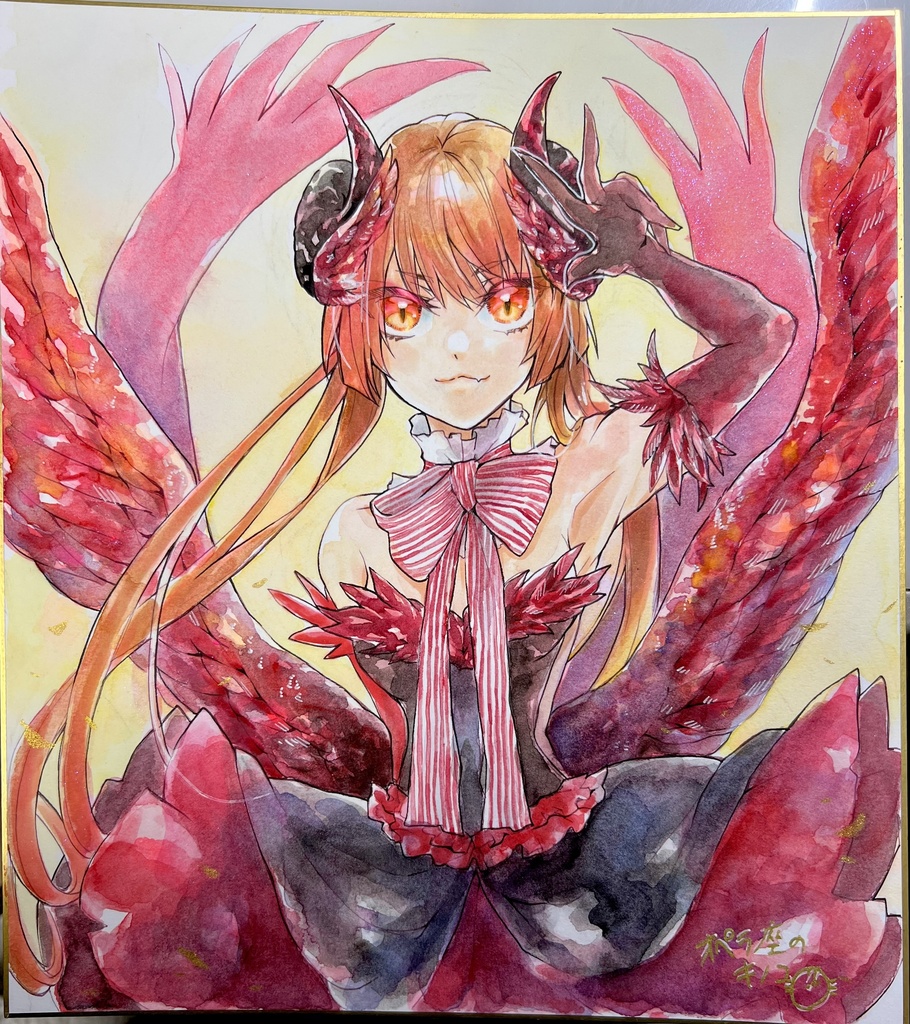 直筆原画イラスト_大色紙a