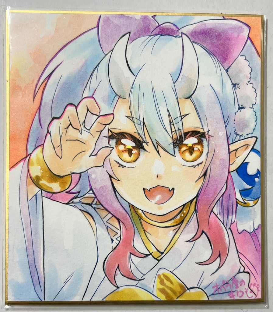 直筆イラスト原画_小色紙a
