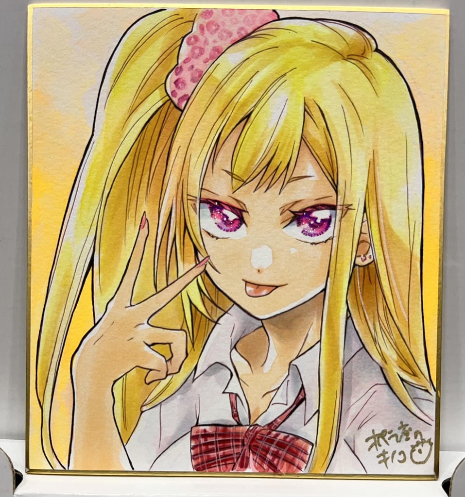 直筆原画小色紙e