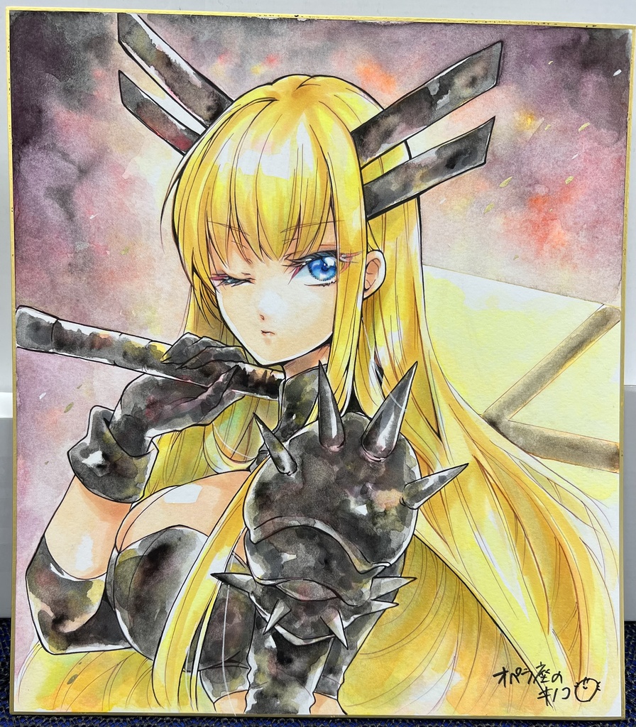 直筆原画_大色紙_マジック