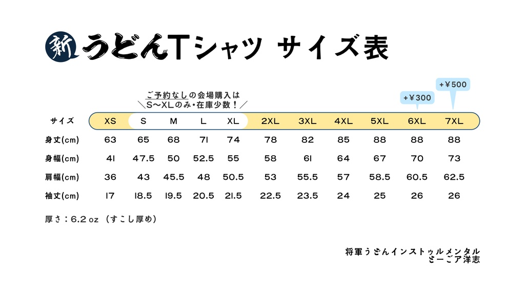 うどるうどぬうどんTシャツ【在庫再販&受注生産】