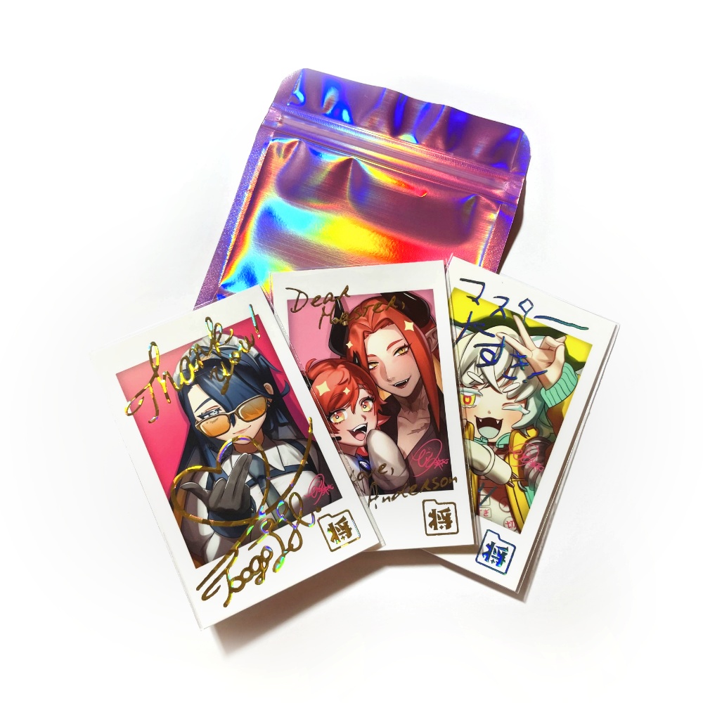 箔押しチェキ風カード