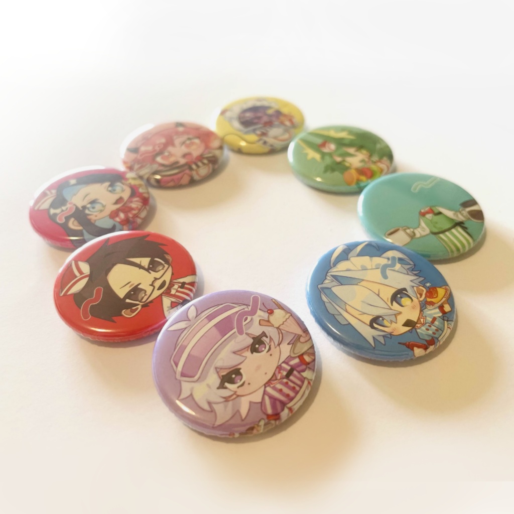 【ぽどら亭】ミニ缶バッジ(全8種)