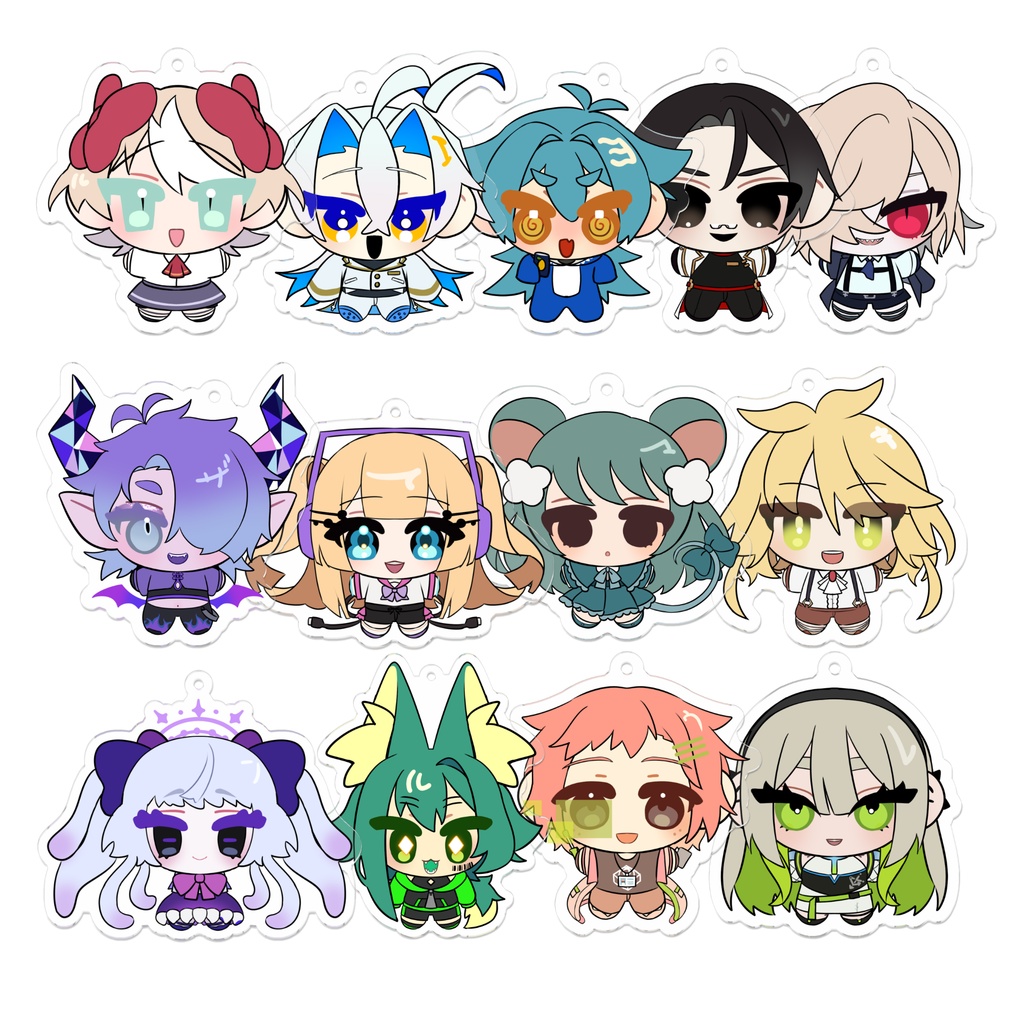 UTAU音源ミニアクリルキーホルダー【いっぱい:Vol.1】