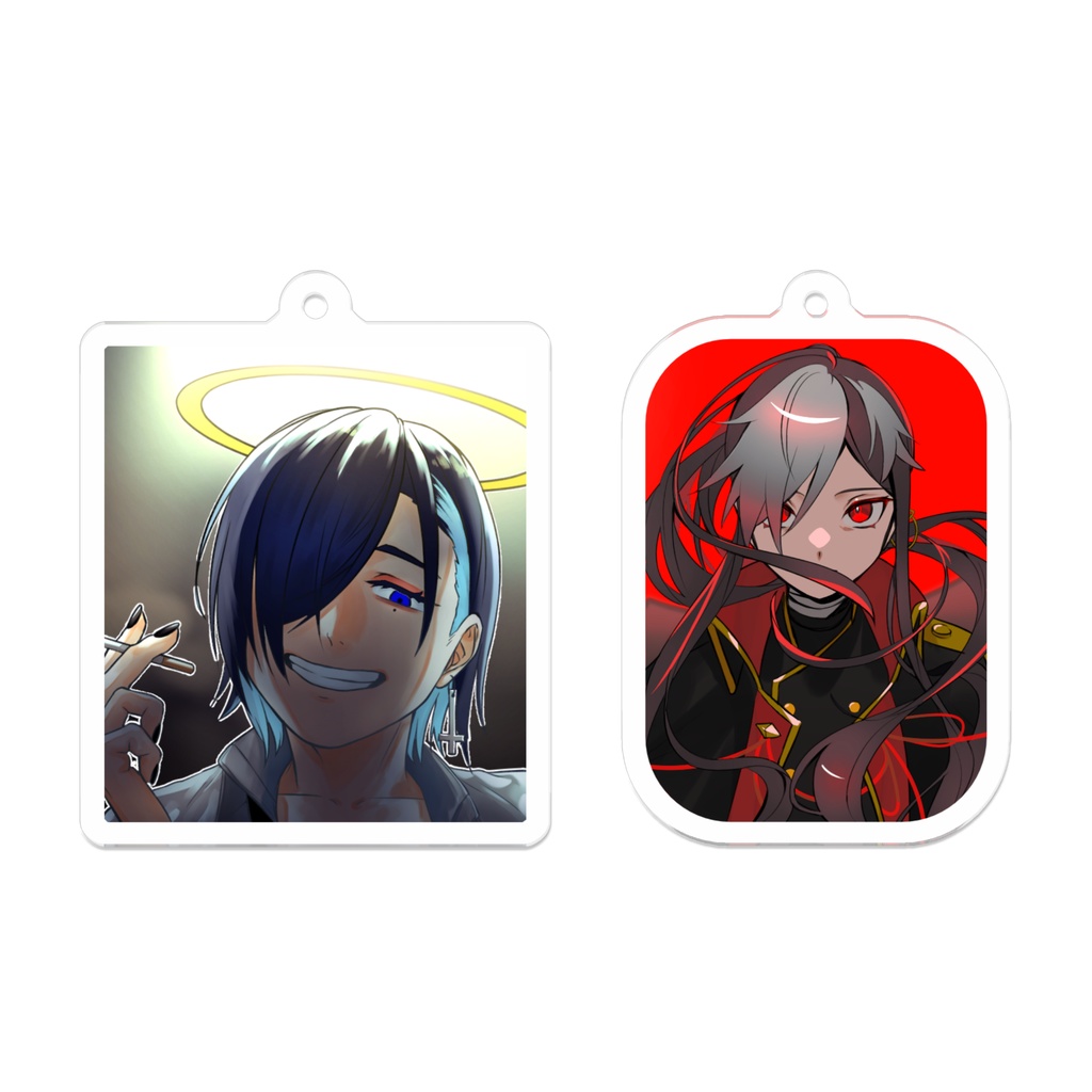 UTAU一枚絵アクリルキーホルダー【四方通ニチ・怪子奇】