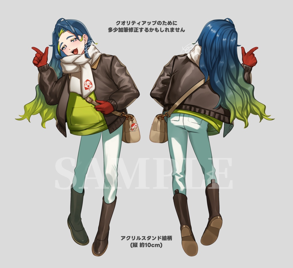 【受注生産】とーごイ洋志とお出かけする冬【アクリルスタンド/お揃いアクキー】