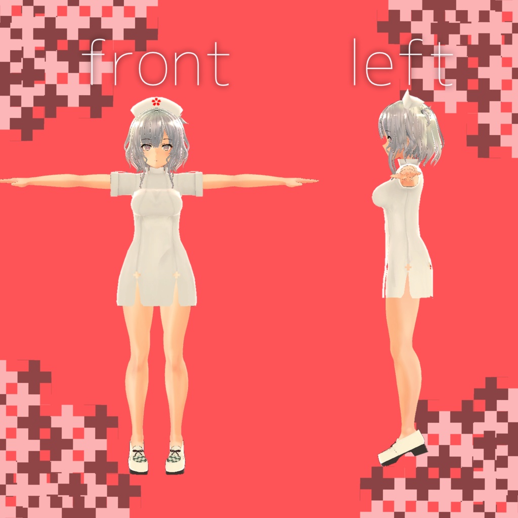 「リーメ用」ナース服+おしゃれパンプス