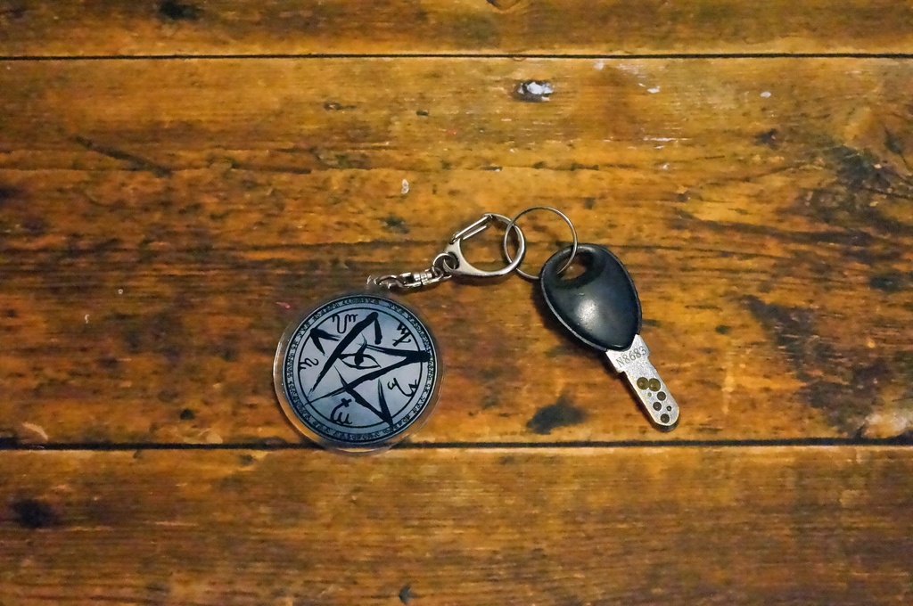 【クトゥルフ神話】エルダーサインアクリルキーホルダー