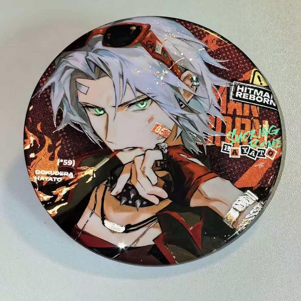 獄寺隼人 缶バッジ 家庭教師ヒットマンREBORN グッズ