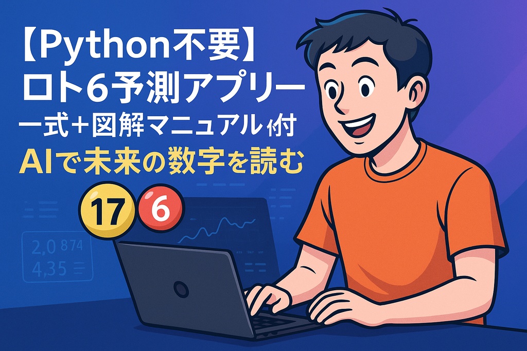 【初心者OK】Pythonで動くロト6予測AIアプリ(Flask+CSVデータ付)
