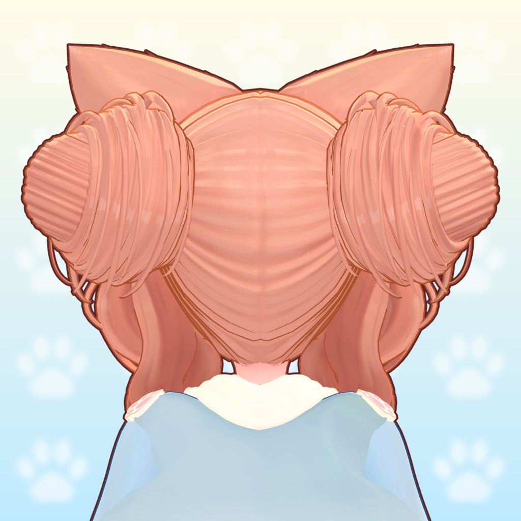 期間限定無料配布中~7/01まで!お団子ヘアー【キャミィ / Cammie専用3D髪型】