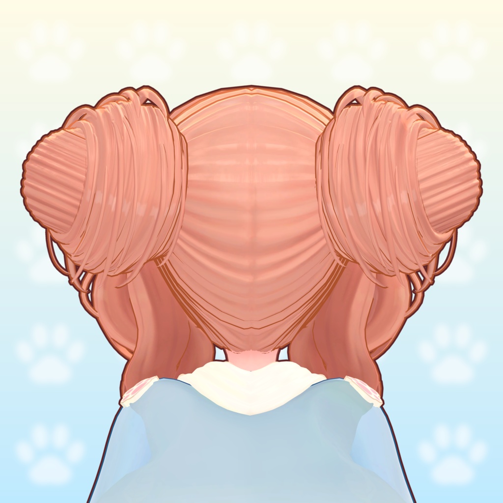 期間限定無料配布中~7/01まで!お団子ヘアー【キャミィ / Cammie専用3D髪型】