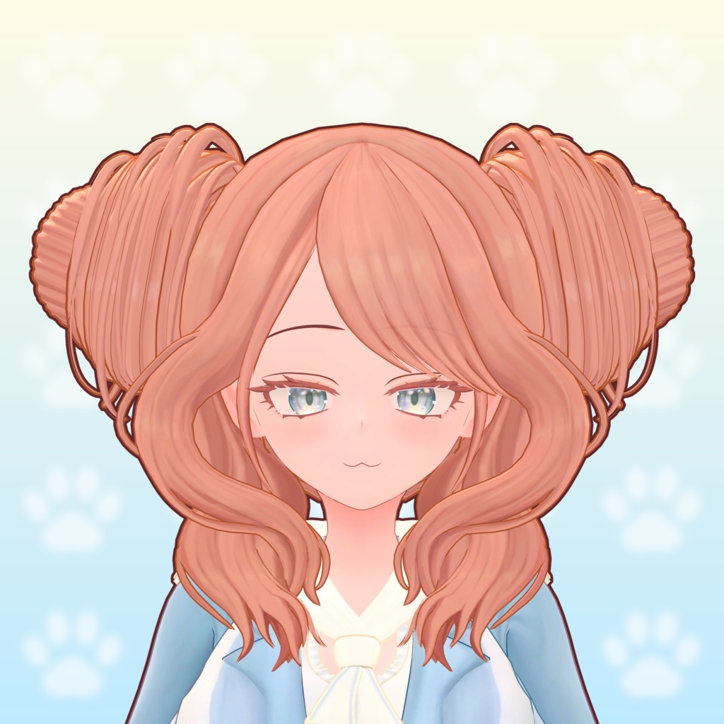 期間限定無料配布中~7/01まで!お団子ヘアー【キャミィ / Cammie専用3D髪型】