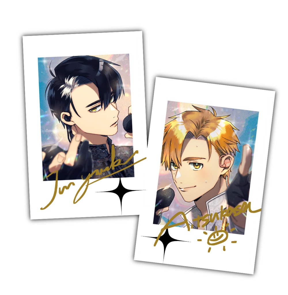 【よだつか】チェキ風箔押しカード　2種1セット