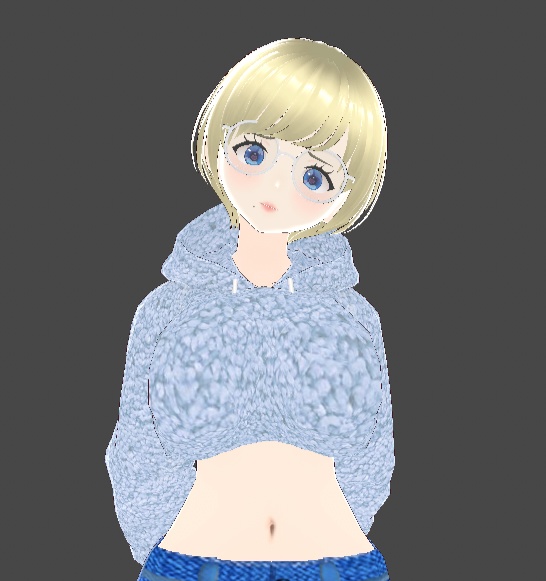cropped sweatshirt/ hoodi/ teddy/ furry