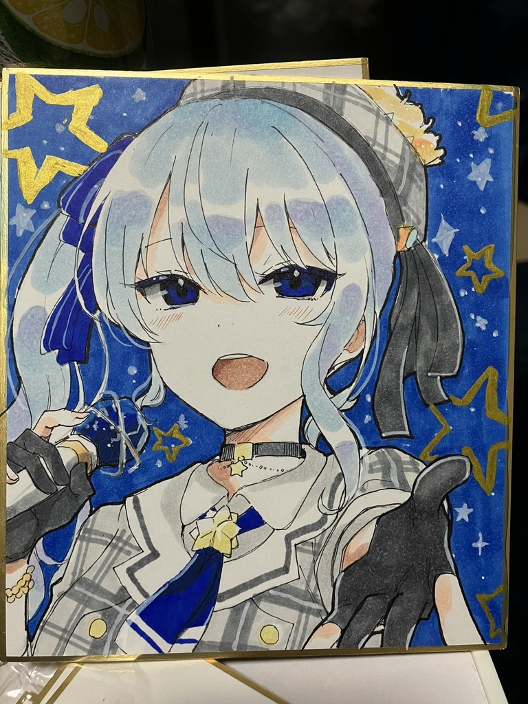 【ミニ色紙】星街すいせい by.松浦あすかさん