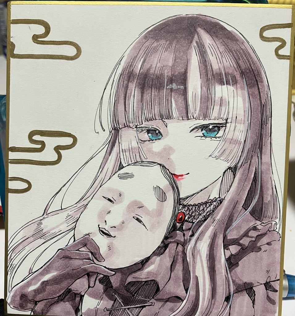 【ミニ色紙】儒烏風亭らでん by.松浦あすかさん