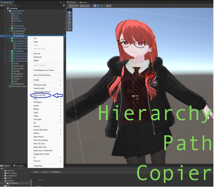 Hierarchy Path Copier - Unity右クリックでフルパス取得【Editor拡張】