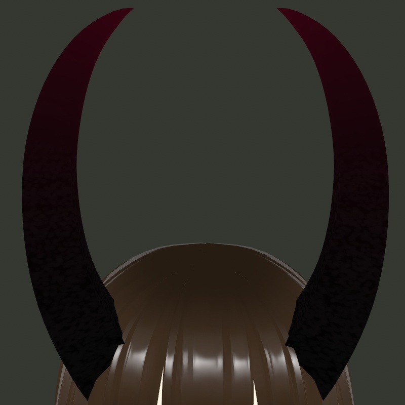 Tall Horns (Black/Red)