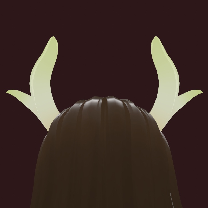 Curved Horn (White/Green)