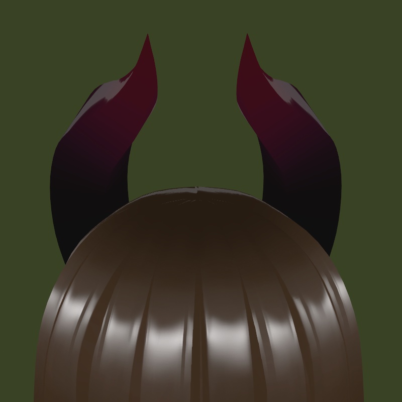 Demon Horns (Black/Red)