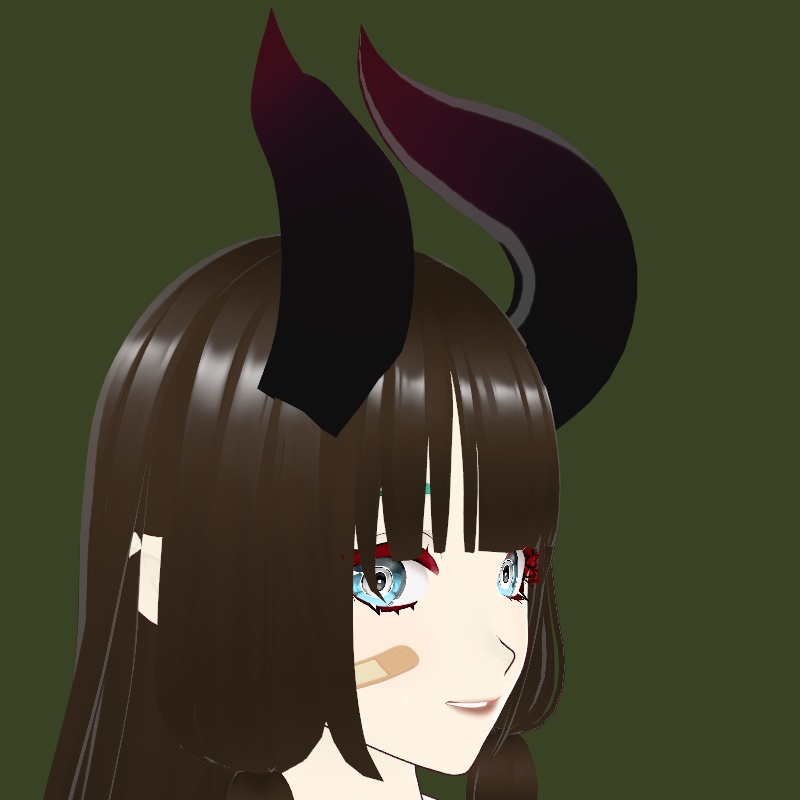 Demon Horns (Black/Red)